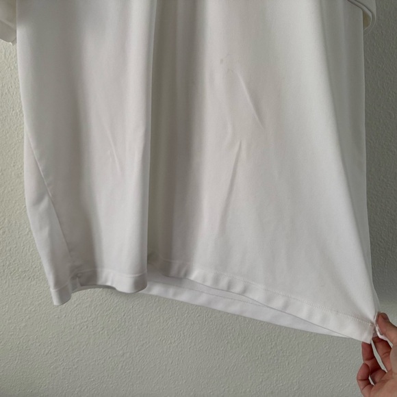 Nike Golf Fit Dry White Men's Polo Size XXL Performance Style 3-Button Neckline - Picture 5 of 12